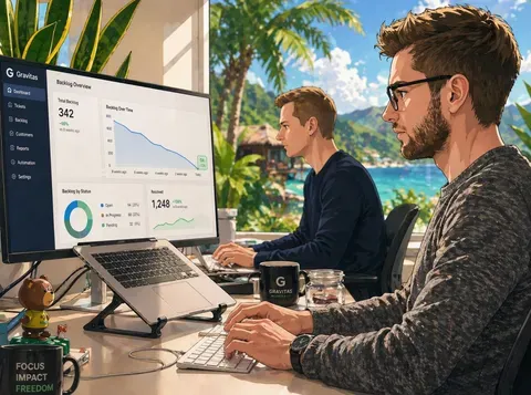 GAC operators working on backlog dashboard