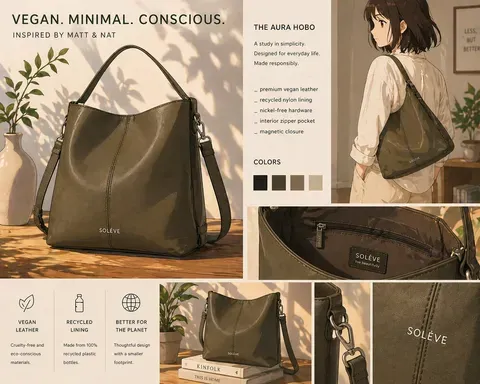 Premium vegan leather goods